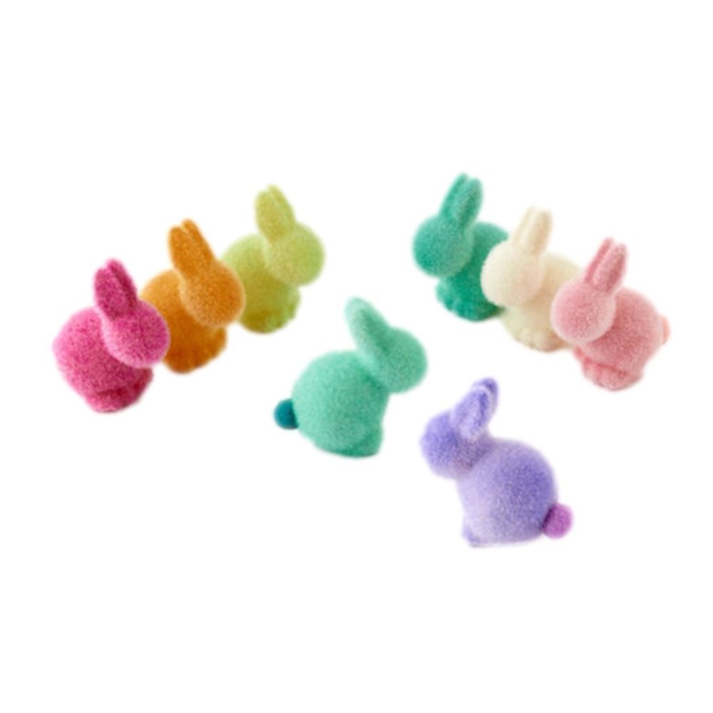 One Hundred 80 Degrees Mini Flocked Bunny Set 8
